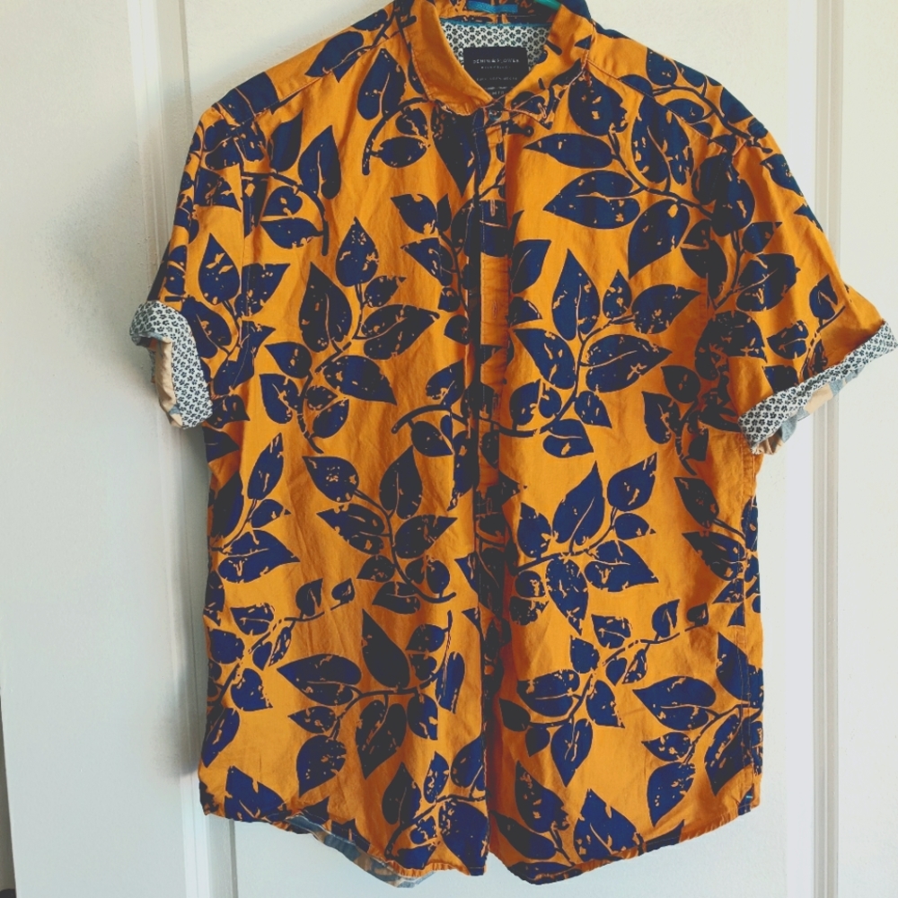 Yellow Branch Button Down